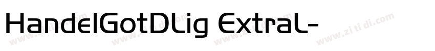 HandelGotDLig ExtraL字体转换